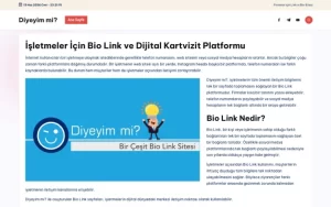 Bio Link Sitesi